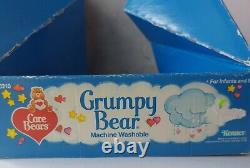 VTG Kenner Care Bears Grumpy Bear Plush 13 Stuffed Animal withBox 1983