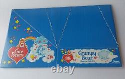 VTG Kenner Care Bears Grumpy Bear Plush 13 Stuffed Animal withBox 1983