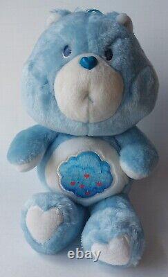 VTG Kenner Care Bears Grumpy Bear Plush 13 Stuffed Animal withBox 1983