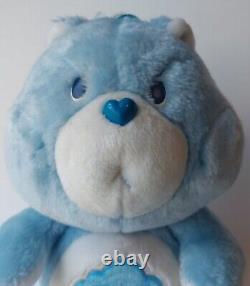 VTG Kenner Care Bears Grumpy Bear Plush 13 Stuffed Animal withBox 1983