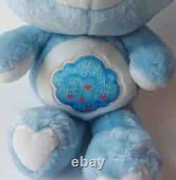 VTG Kenner Care Bears Grumpy Bear Plush 13 Stuffed Animal withBox 1983