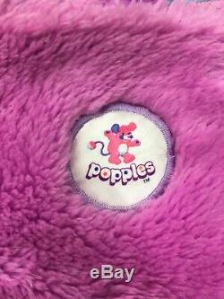 VTG LOT 1980s 2 Popples Pancake Puffball Popple Plush Dolls Used 80s 12 16