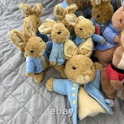 VTG Modern LOT 40 Peter Rabbit Beatrix Potter Bunny Plush Stuffed Animal Toys