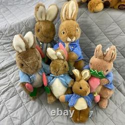 VTG Modern LOT 40 Peter Rabbit Beatrix Potter Bunny Plush Stuffed Animal Toys