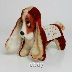 VTG Rubber Face Rushton Star Creation Stuffed Plush Valentines Day Hound Dog