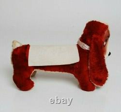 VTG Rubber Face Rushton Star Creation Stuffed Plush Valentines Day Hound Dog