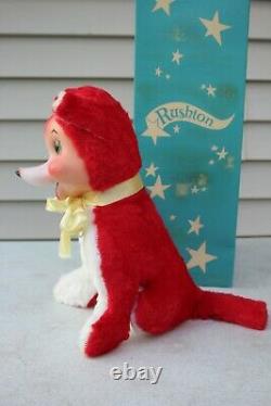 VTG Rushton Red Fox Plush Stuffed Animal With Rubber Face 11 + BOX NO RESERVE