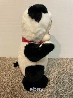 VTG Rushton Star Creation Panda Bear Rubber Face Plush Rare 50's Stuffed Animal