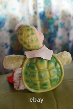 VTG Rushton Star Creations Rubber Face Plush Toy 1950s Stuffed Animal Turtle