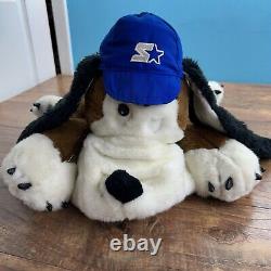VTG Starter Brand Plush Hound Dog Stuffed Animal Blue Hat Extremely Rare HTF