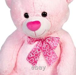 Valentines Day Giant Pink Teddy Bear Stuffed Animal Plush Cute Cuddly 30 Toy
