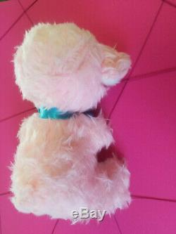 Very RARE Sad Pouting Crying Face Vintage Rushton Rubber Face Pink Bear Plush