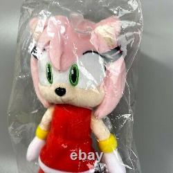 Very Rare SEGA Sonic the Hedgehog Amy Rose Stuffed Plush doll SAN-EI 2012