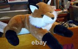 Very rare HTF Aurora A&A fox plush Stuffed Animal with zipper NWT