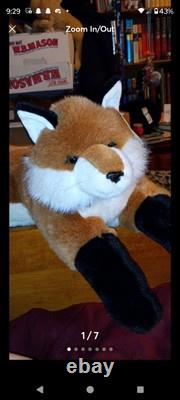 Very rare HTF Aurora A&A fox plush Stuffed Animal with zipper NWT