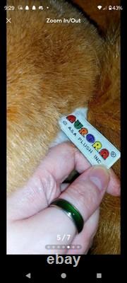 Very rare HTF Aurora A&A fox plush Stuffed Animal with zipper NWT