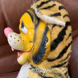 Vintage 18 Bijou/Reliable/Rushton Plush Rubber Faced Tiger Stuffed Animal 50s