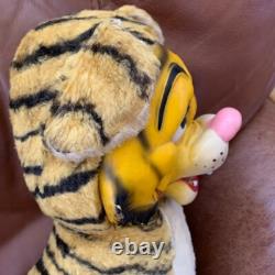 Vintage 18 Bijou/Reliable/Rushton Plush Rubber Faced Tiger Stuffed Animal 50s