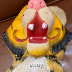 Vintage 18 Bijou/Reliable/Rushton Plush Rubber Faced Tiger Stuffed Animal 50s
