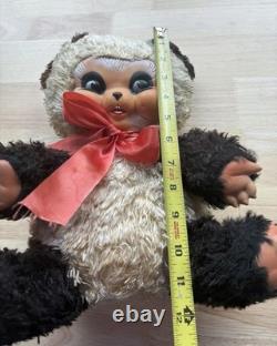 Vintage 1950 Gund Rubber Face Plush Animal Panda Growler 12 Rushton Style Cute