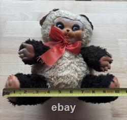 Vintage 1950 Gund Rubber Face Plush Animal Panda Growler 12 Rushton Style Cute