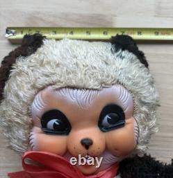Vintage 1950 Gund Rubber Face Plush Animal Panda Growler 12 Rushton Style Cute