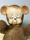 Vintage 1950's Knickerbocker Pouting Teddy Bear Plush Rubber Face 1959