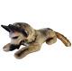 Vintage 1967 My Toy German Shepherd Rubber Face Puppy Dog Stuffed Animal Plush