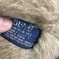 Vintage 1970s Gund Limited E Grizzly Brown Bear Plush Stuffed Animal 24 in RARE