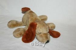 Vintage 1978 Mattel Hug N Talk Napper Dog Plush RARE Stuffed Animal Brown Push