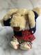 Vintage 1980 Le Mutt Francesca Hoerlein Dog Stuffed Animal Plush Yellow Eyes