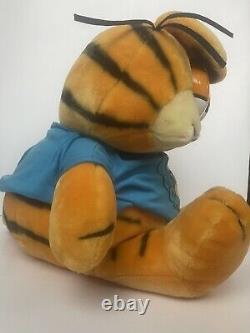 Vintage 1981 Garfield LARGE Plush Stuffed Animal 28 Rare With T Shirt USA