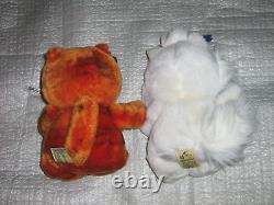 Vintage 1982 Heathcliff & Sonja Cat Plush Set Applause Stuffed Animal NICE