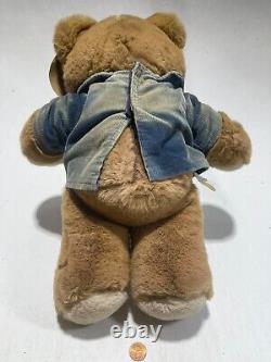 Vintage 1985 Ag Bear Stuffed Animal Plush Toy With Flaws