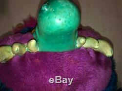 Vintage 1985 Amtoy Plastic Face MY PET MONSTER Plush Doll Toy with Handcuffs cuffs