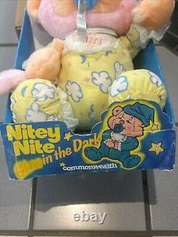 Vintage 1985 Commonwealth Nitey Nite Plush Monkey Stuffed Animal