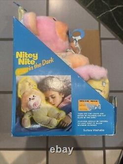 Vintage 1985 Commonwealth Nitey Nite Plush Monkey Stuffed Animal