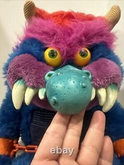 Vintage 1985 My Pet Monster Plush AmToy Big 24 Original Stuffed Animal withCuffs