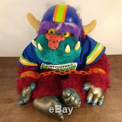 Vintage 1986 AMToy American Greetings My Pet Monster Football Plush with Handcuffs