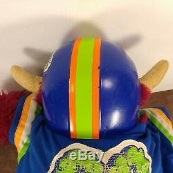 Vintage 1986 AMToy American Greetings My Pet Monster Football Plush with Handcuffs