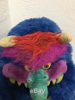 Vintage 1986 Amtoy American Greetings My Pet Monster Plush Stuffed 1980s Toy