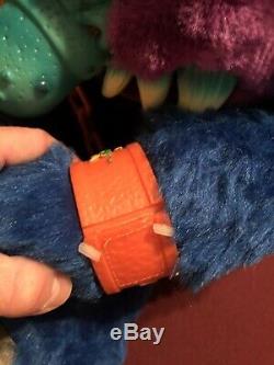 Vintage 1986 Amtoy American Greetings My Pet Monster Plush Stuffed -with CUFFS