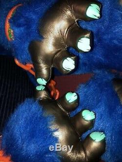 Vintage 1986 Amtoy American Greetings My Pet Monster Plush Stuffed -with CUFFS