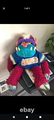 Vintage 1986 Amtoy My Pet Football Monster 24 Plush Stuffed Animal Toy Big