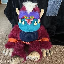 Vintage 1986 Amtoy My Pet Football Monster 24 Plush Stuffed Animal Toy Big READ