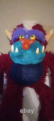 Vintage 1986 Amtoy My Pet Football Monster 24 Plush Stuffed Animal Toy Big READ