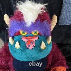 Vintage 1986 Amtoy My Pet Football Monster 24 Plush Stuffed Animal Toy Big READ