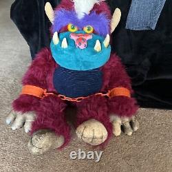 Vintage 1986 Amtoy My Pet Football Monster 24 Plush Stuffed Animal Toy Big READ