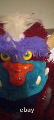 Vintage 1986 Amtoy My Pet Football Monster 24 Plush Stuffed Animal Toy Big READ