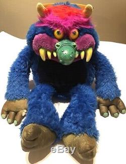 Vintage 1986 Amtoy My Pet Monster Large Plush Stuffed Animal 25 No Handcuffs